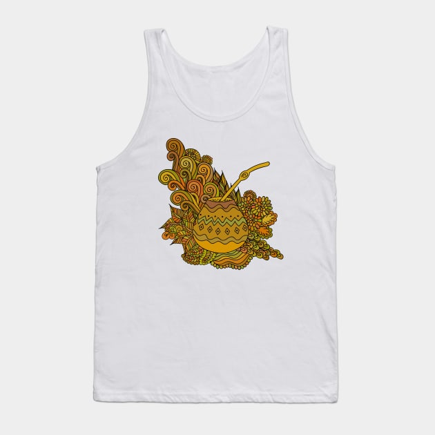 Yerba Mate In The Gourd Tank Top by MarinaDemidova